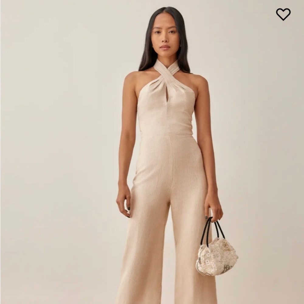 Reformation linen jumpsuit